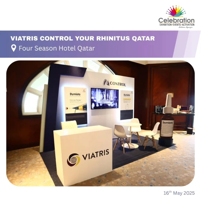 Executed the CONTROL YOUR RHINITUS – Qatar Chapter for Viatris at the Four Seasons Hotel, Qatar on 16th May 2025

From concept to execution, including stage setup, photobooth, arch gate, branding, and reception desk, our team ensured a seamless and impactful experience for all attendees. ✨

Another milestone in delivering world-class Exhibitions • Events • Activations.

#CelebrationEvents #EventManagement #Viatris #ControlYourRhinitis #QatarChapter #MedicalEvents #EventProfs #Dymista #HealthcareEvents #FourSeasonsDoha #ExhibitionDesign #EventSuccess